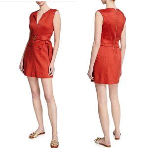 Veronica Beard Sadira Linen Sheath Dress 10